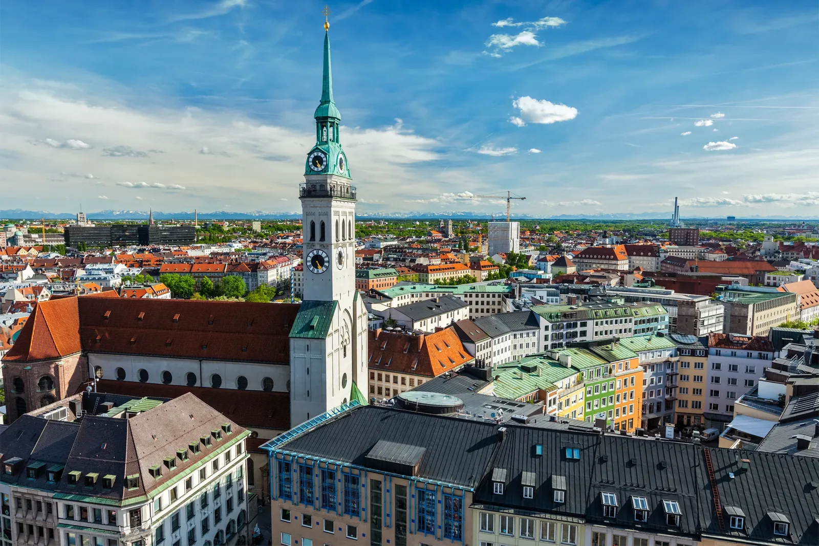 Luftbild von München
