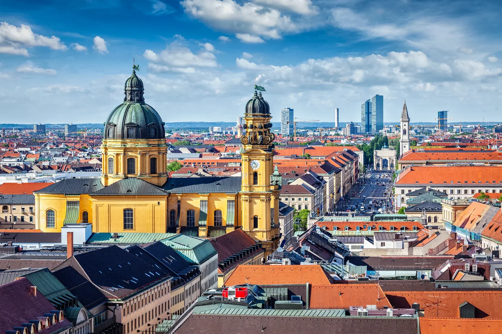 Luftbild von München