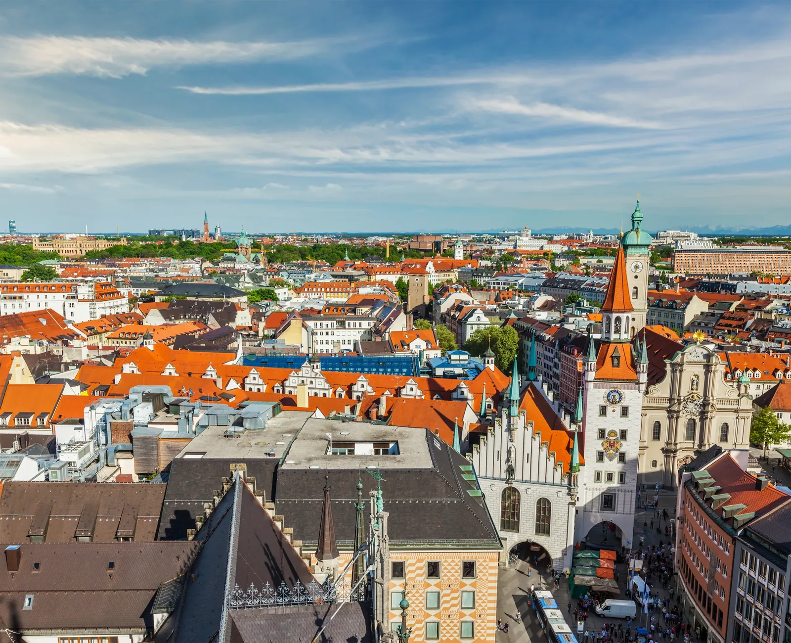 Luftbild von München