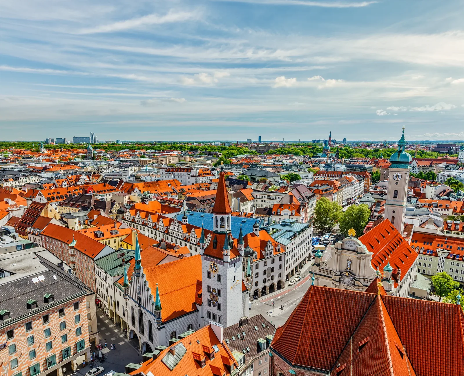 Luftbild von München