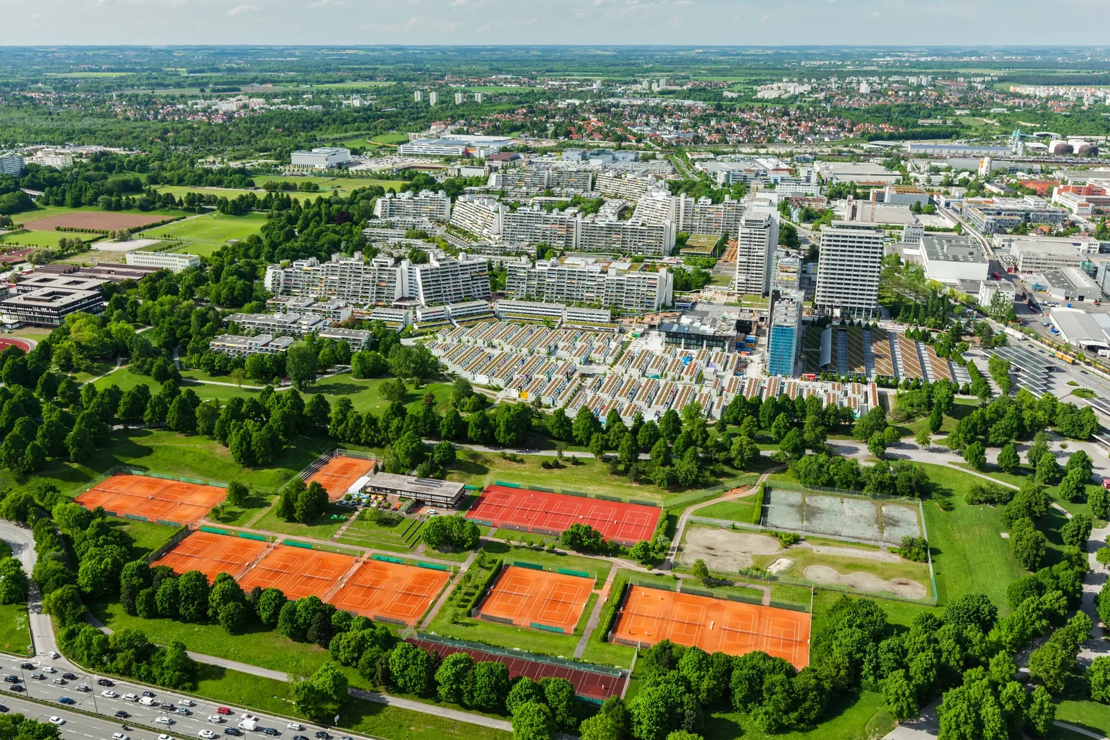 Luftbild von München