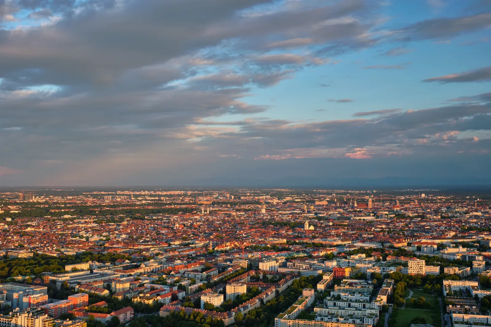 Luftbild von München