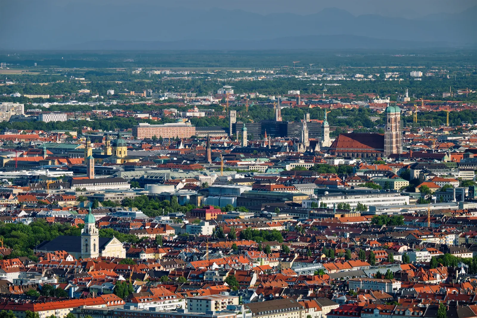 Luftbild von München