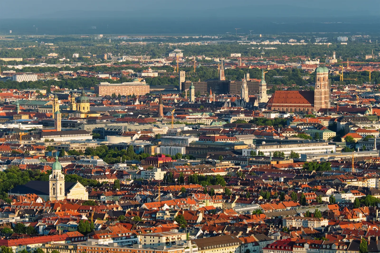Luftbild von München