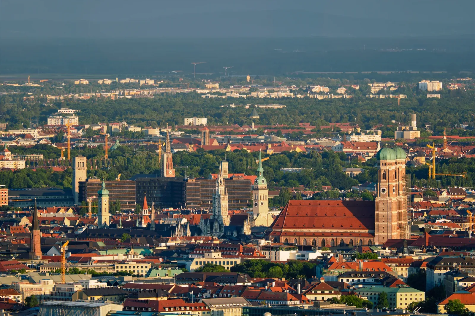 Luftbild von München