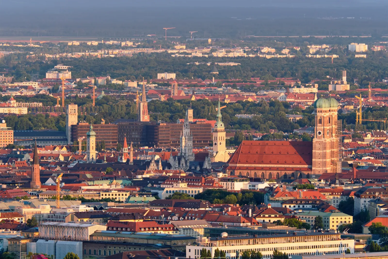 Luftbild von München