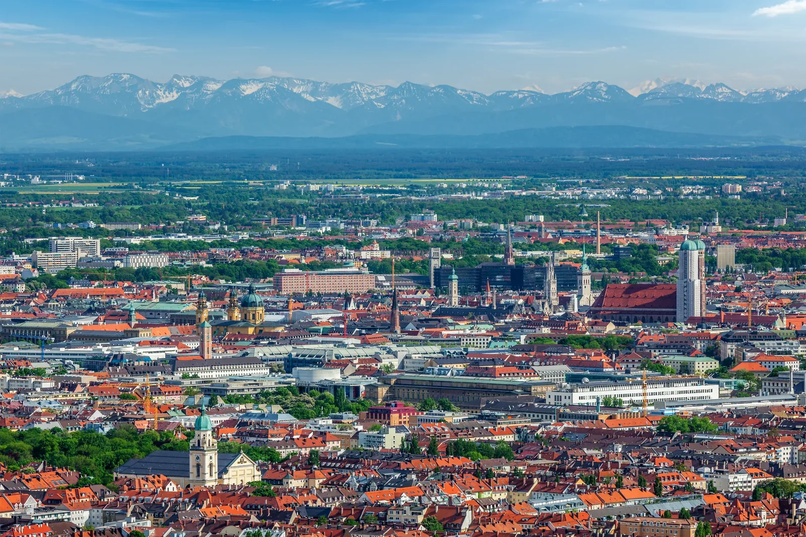 Luftbild von München