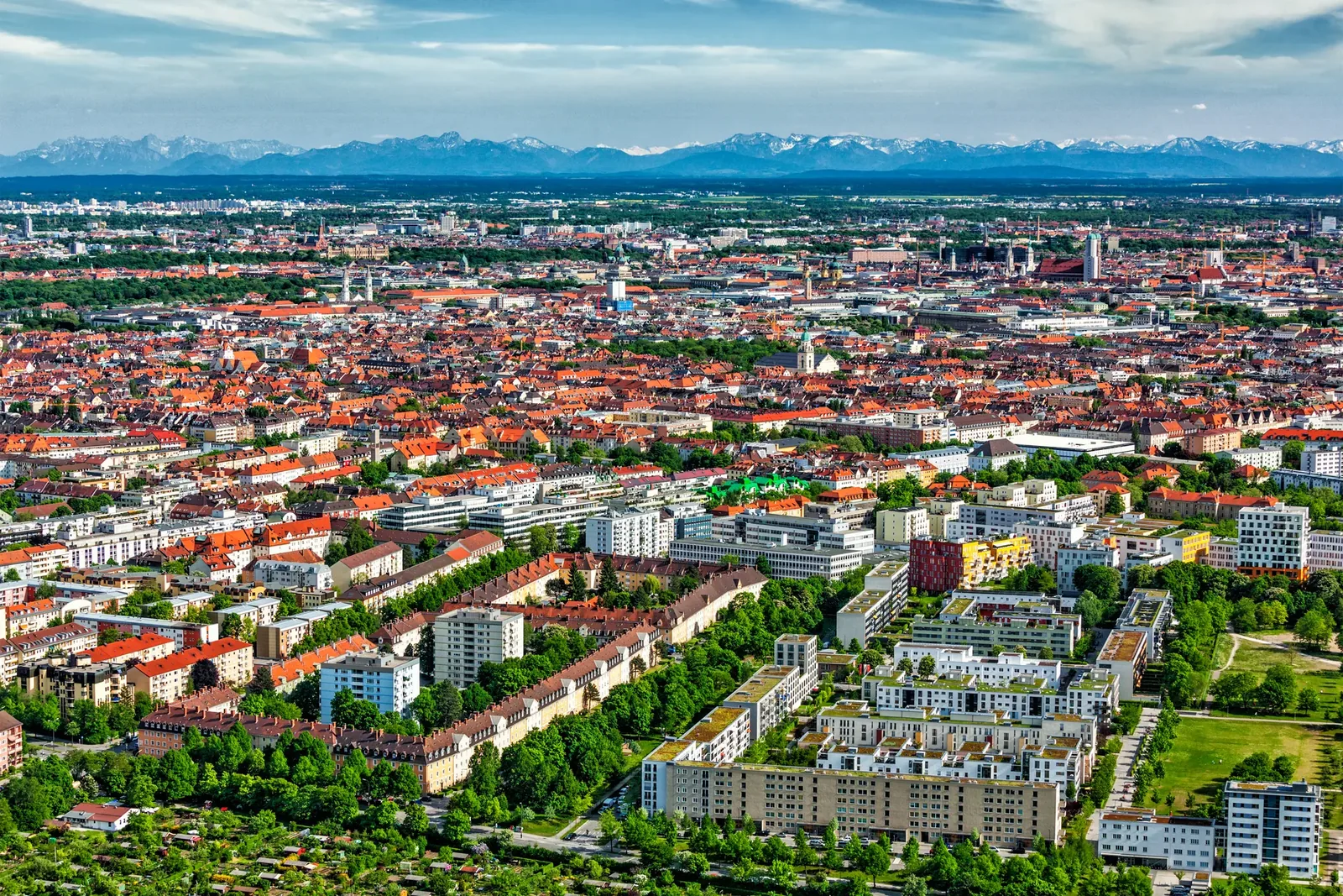 Luftbild von München