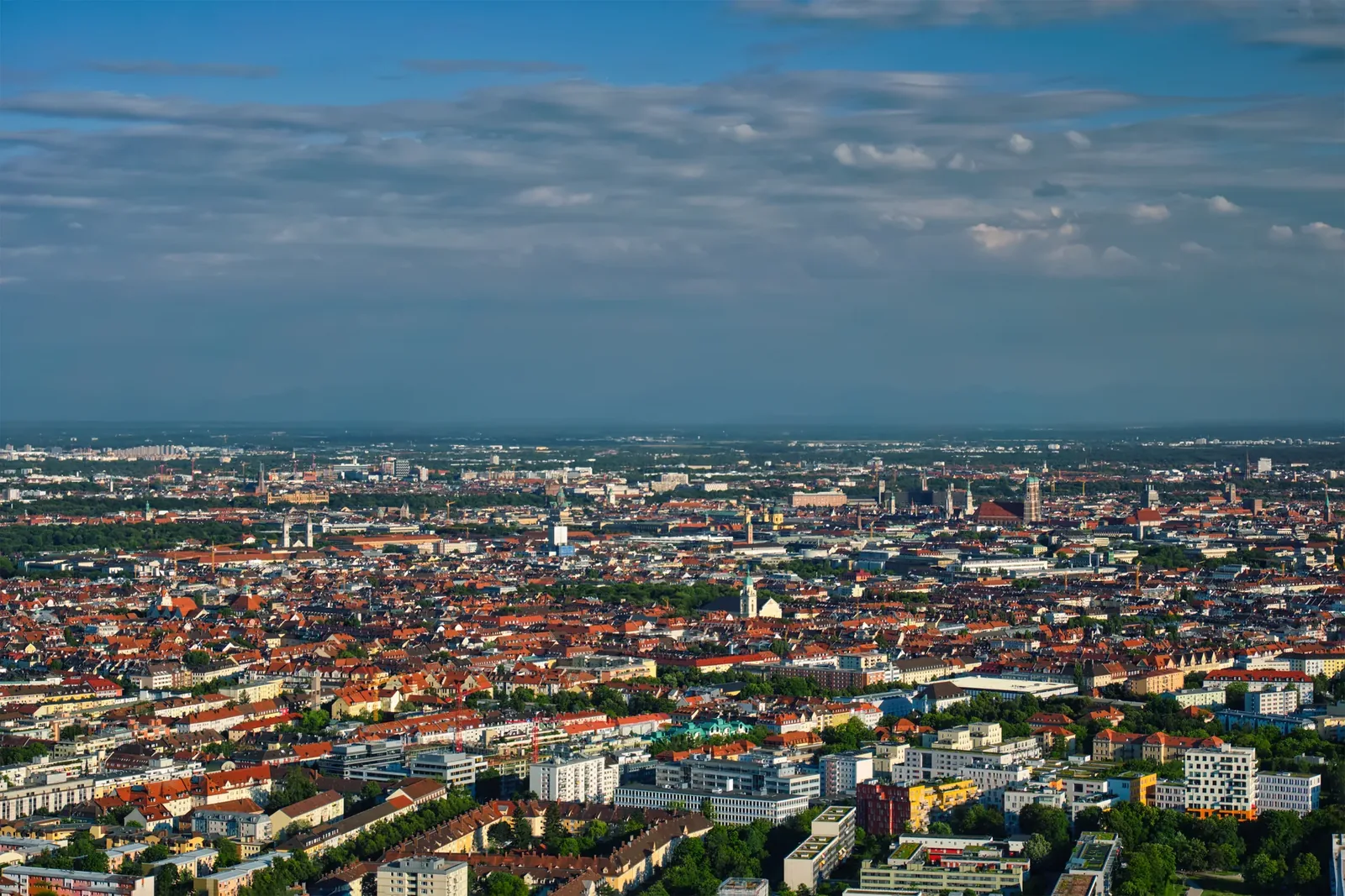 Luftbild von München