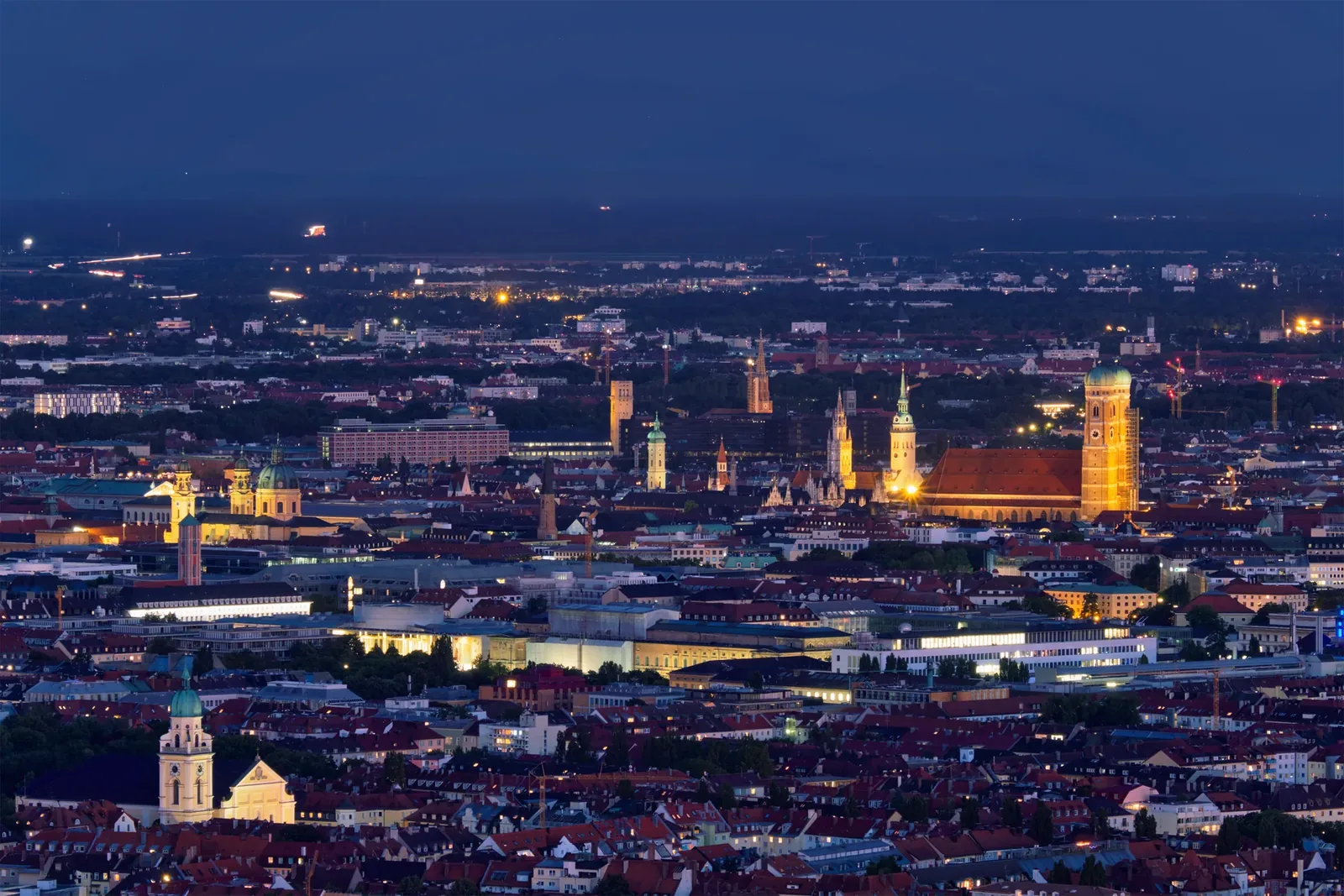 Luftbild von München