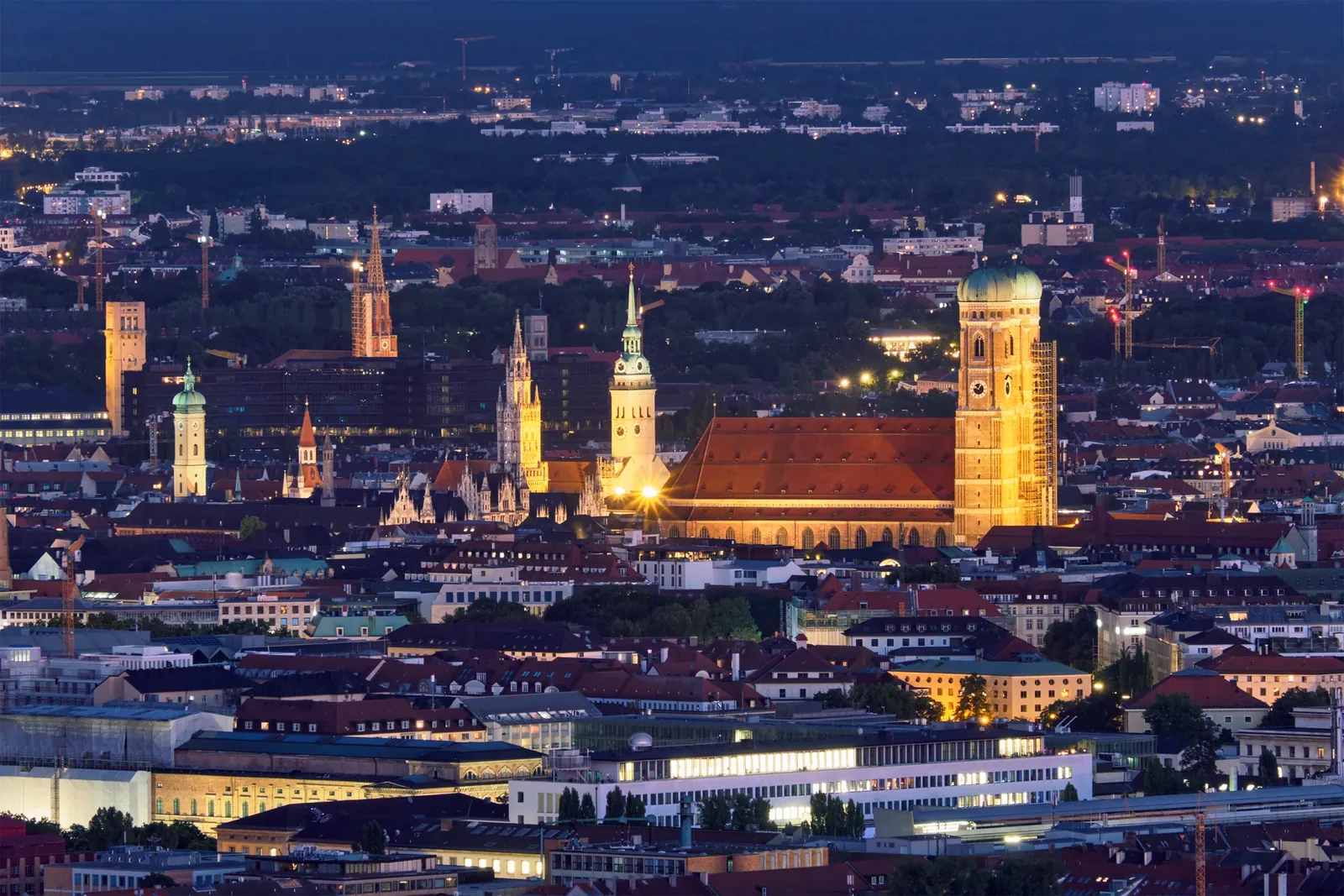 Luftbild von München